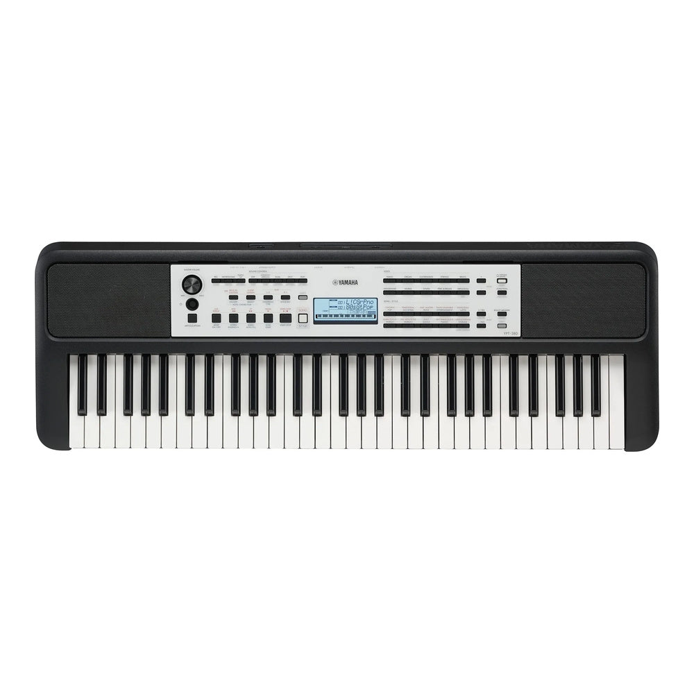 Yamaha YPT380 61-Key Mid-Range Portable Keyboard with Power Adapter