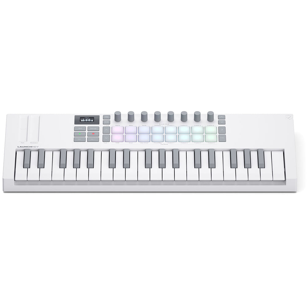 Novation LaunchKey Mini MK4 37-Key USB MIDI Controller - White