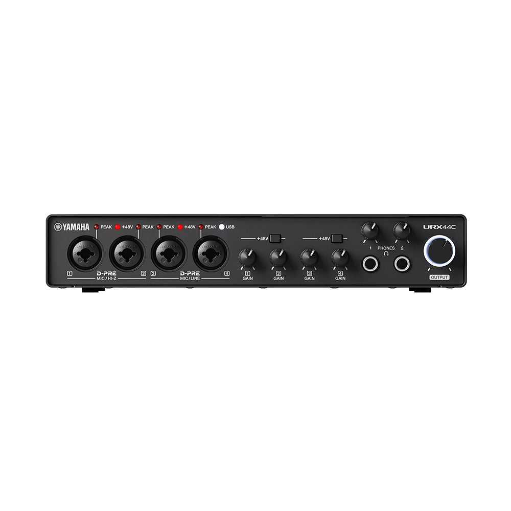Yamaha URX44C 6-in/4-out USB-C Audio/MIDI Interface - Black