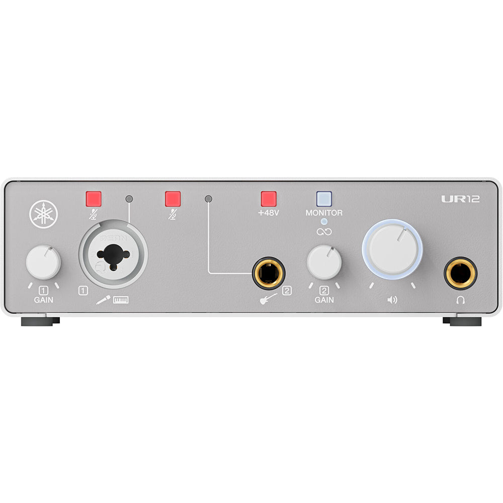 Yamaha UR12MK3 W 2-in/2-out USB-C Audio Interface & Software Suite - White