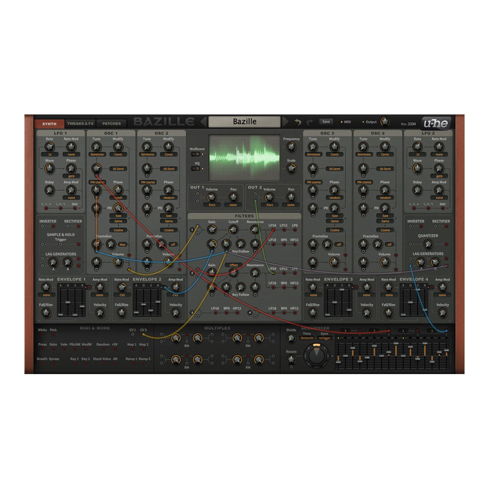 u-he Bazille - Semi-Modular Virtual Synthesizer
