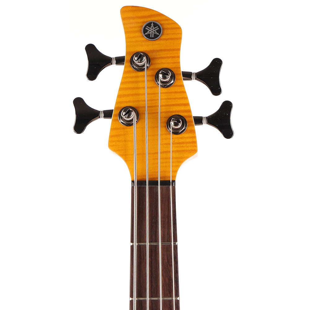 Yamaha TRBX604FM MA 4-String Flamed Maple Bass Guitar - Matte Amber