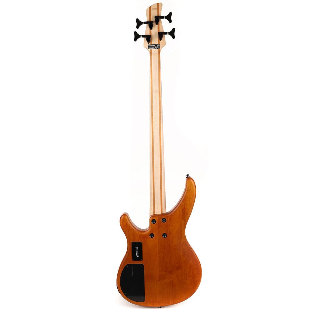 Yamaha TRBX604FM MA 4-String Flamed Maple Bass Guitar - Matte Amber
