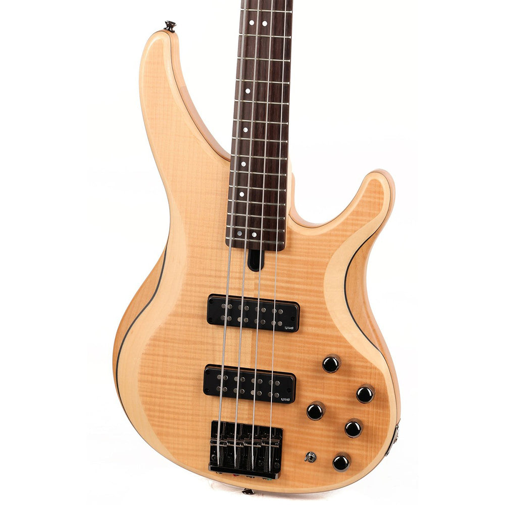 Yamaha TRBX604FM NS 4-String Flamed Maple Bass Guitar - Natural Satin