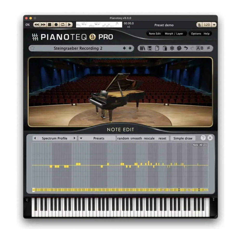 Pianoteq 9 Pro - Professional Physically Modeled Piano Instrument Plugin
