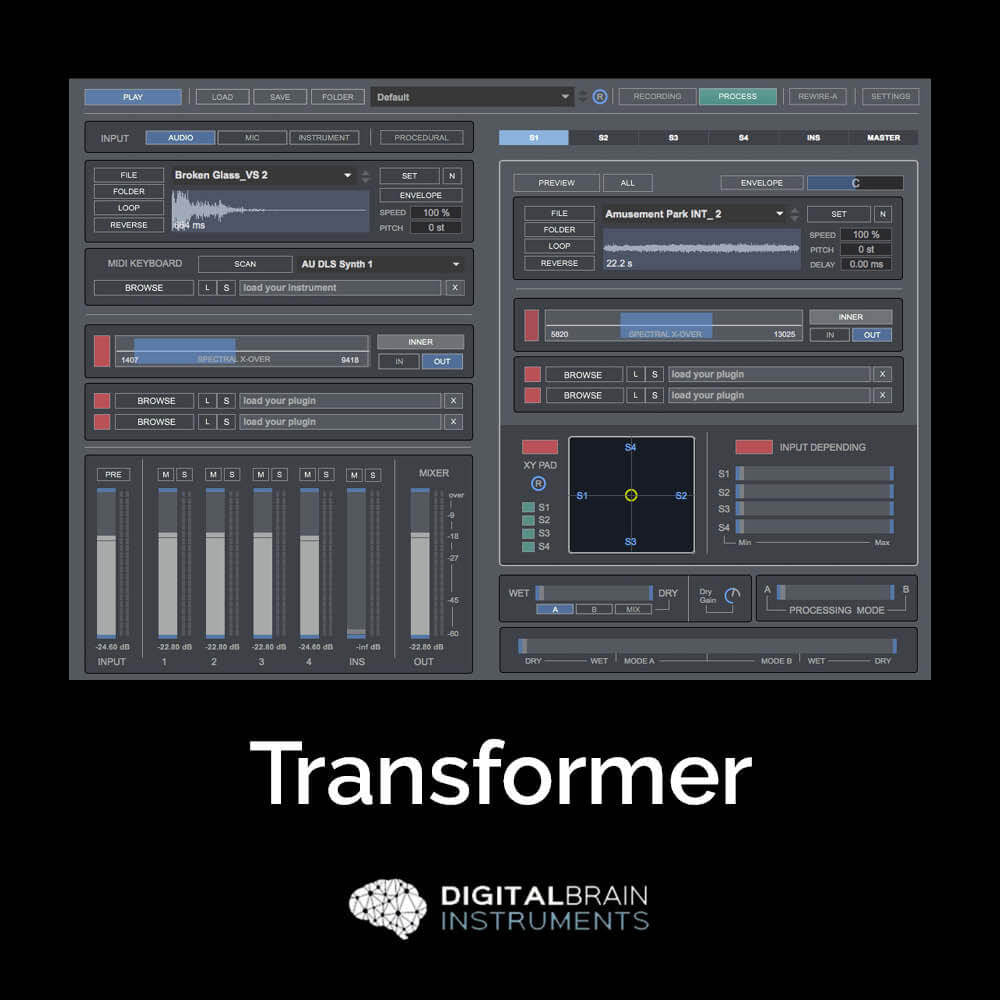 Digital Brain Instruments Transformer - Creative Audio Morphing & Processing Tool