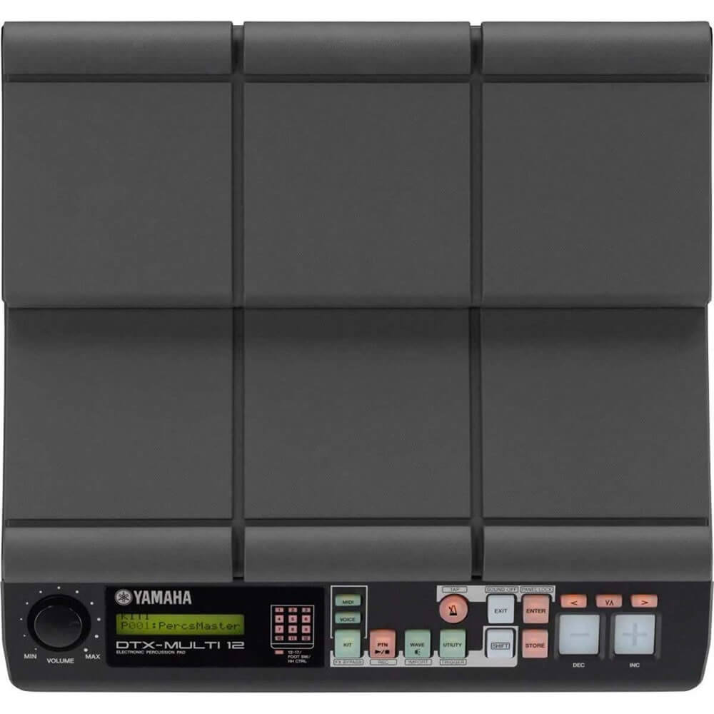Yamaha DTXM12 Multipad MIDI Drum Controller with Double-Braced Mounting Stand and Mounting Plate