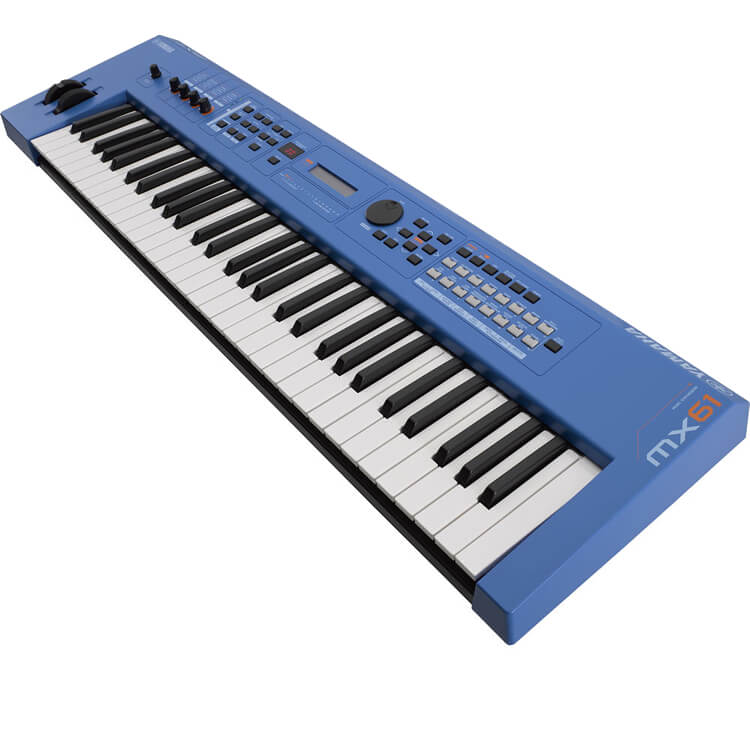 Yamaha MX61BU 61-Key Keyboard Synthesizer Blue