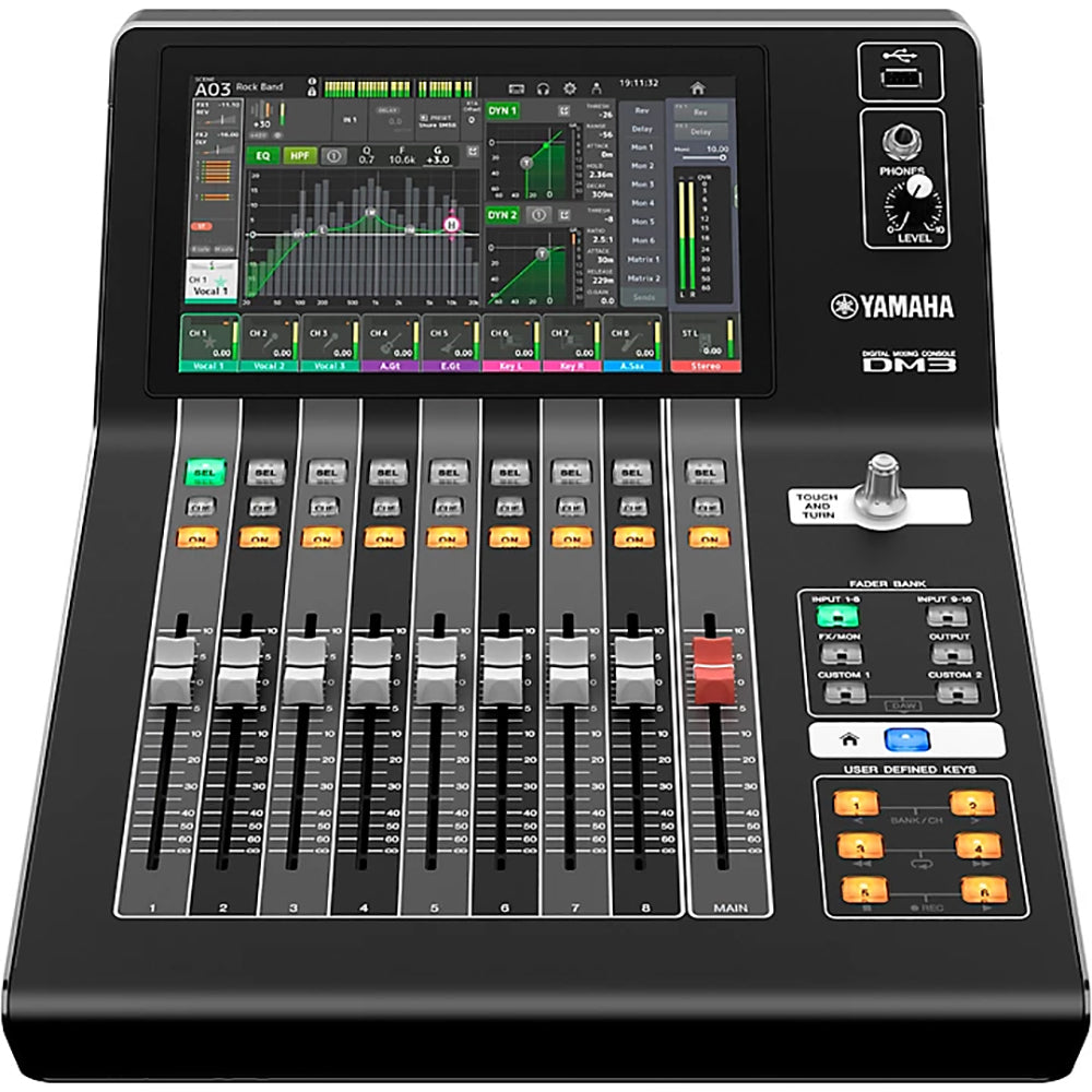 Yamaha DM3-D Professional 22 Ch Ultracompact Digital Mixer with Dante