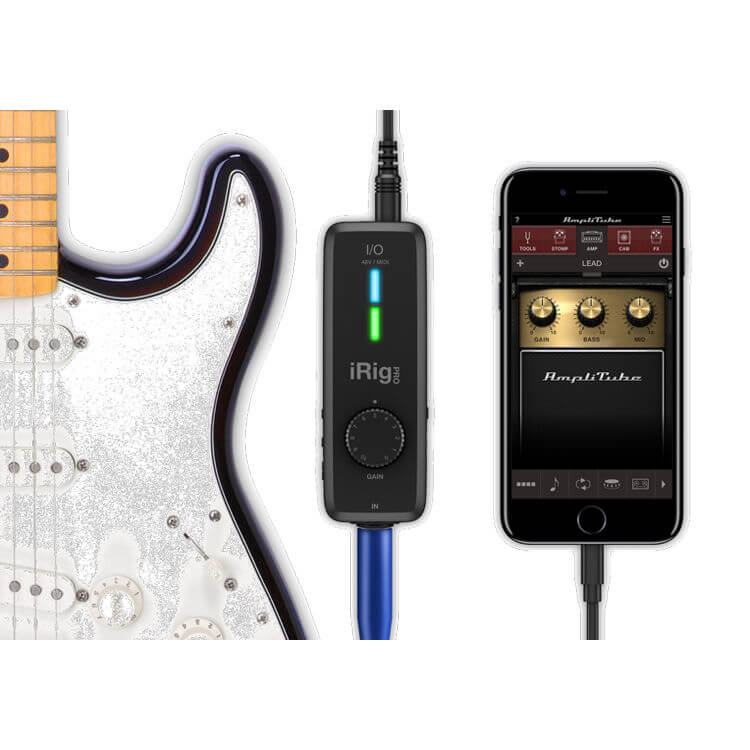 iRig Pro I/O Instrument Microphone Interface with MIDI (IP-IRIG-PROIO-IN)