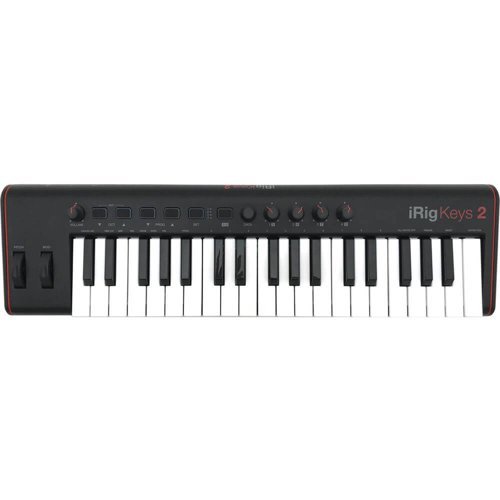 IK Multimedia iRig Keys 2 37-Key USB MIDI Keyboard Controller IP-IRIG-KEYS2-IN