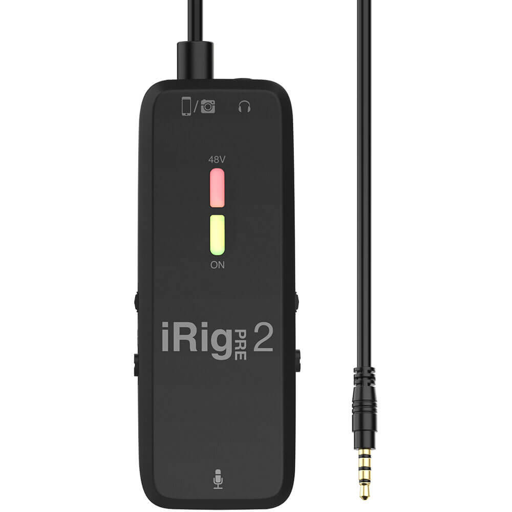 iRig Pre 2 Microphone Preamp for Smartphones, Tablets and Video Cameras (IP-IRIG-PRE2-IN)