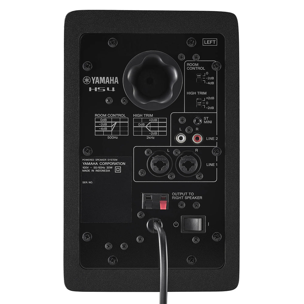 Yamaha HS4B 4.5" Powered Studio Monitors Pair Black