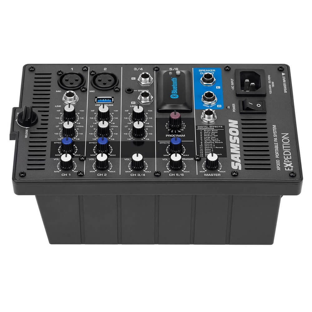 Samson Expedition XP300 Portable PA System with Bluetooth and 6-Channel Mixer