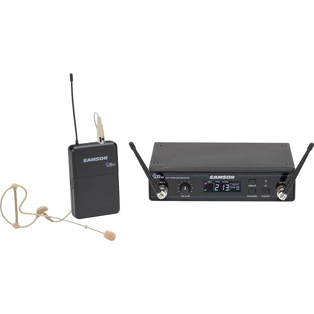 Samson Concert 99 Earset Microphone UHF Wireless System Band D SWC99BSE10-D