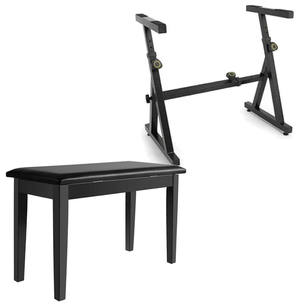 Yamaha CP88 88-Key Stage Piano Bundle with Heavy Duty Z-Stand, and Black Padded Piano Bench