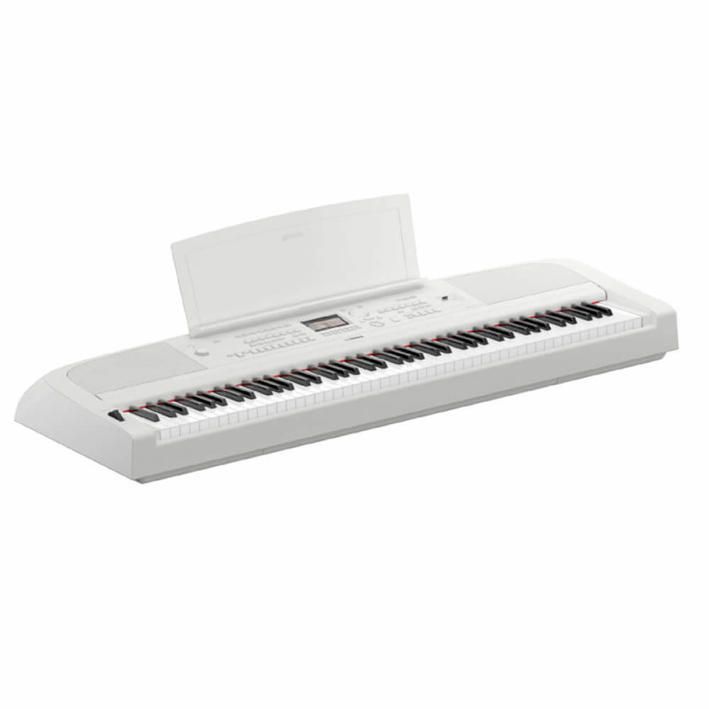 Yamaha DGX670W 88-Key Portable Digital Grand Piano with Speakers White