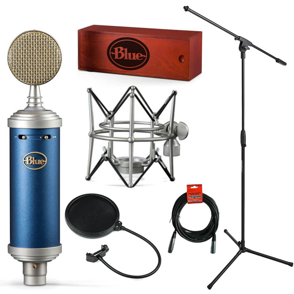 Blue Bluebird SL Studio Condenser Recording Microphone+Vocal Booth+Stand 