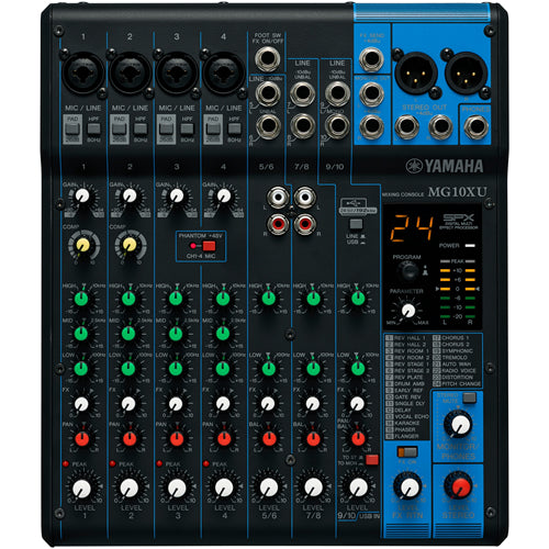 Yamaha MG10XU 10-Channel Stereo Mixer with Effects