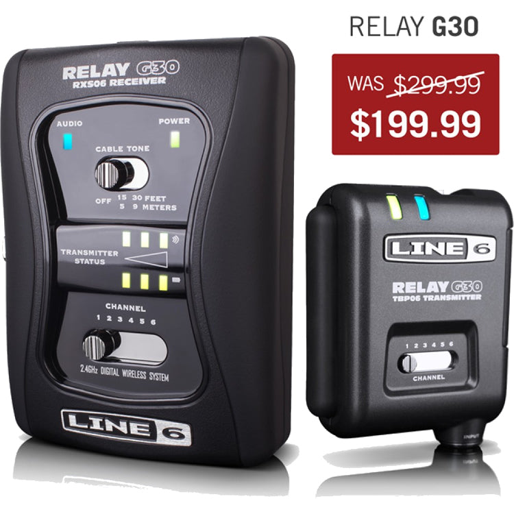 Line 6 Relay G30 Digital Wireless Guitar System | Musical