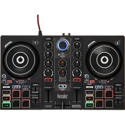 Hercules DJControl Inpulse 200 Compact DJ Controller