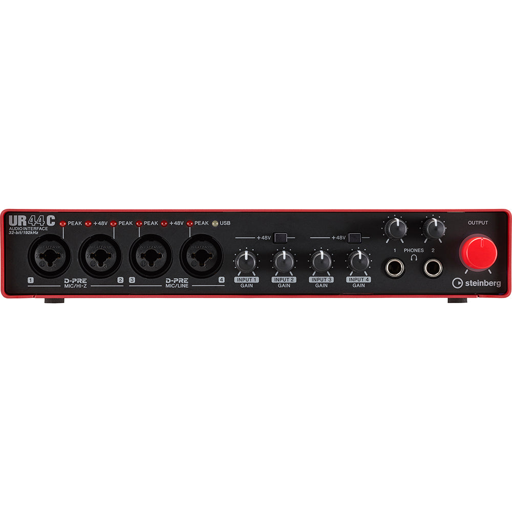 Steinberg UR44C RD 6-In 4-Out USB 3.0 Audio Interface Red