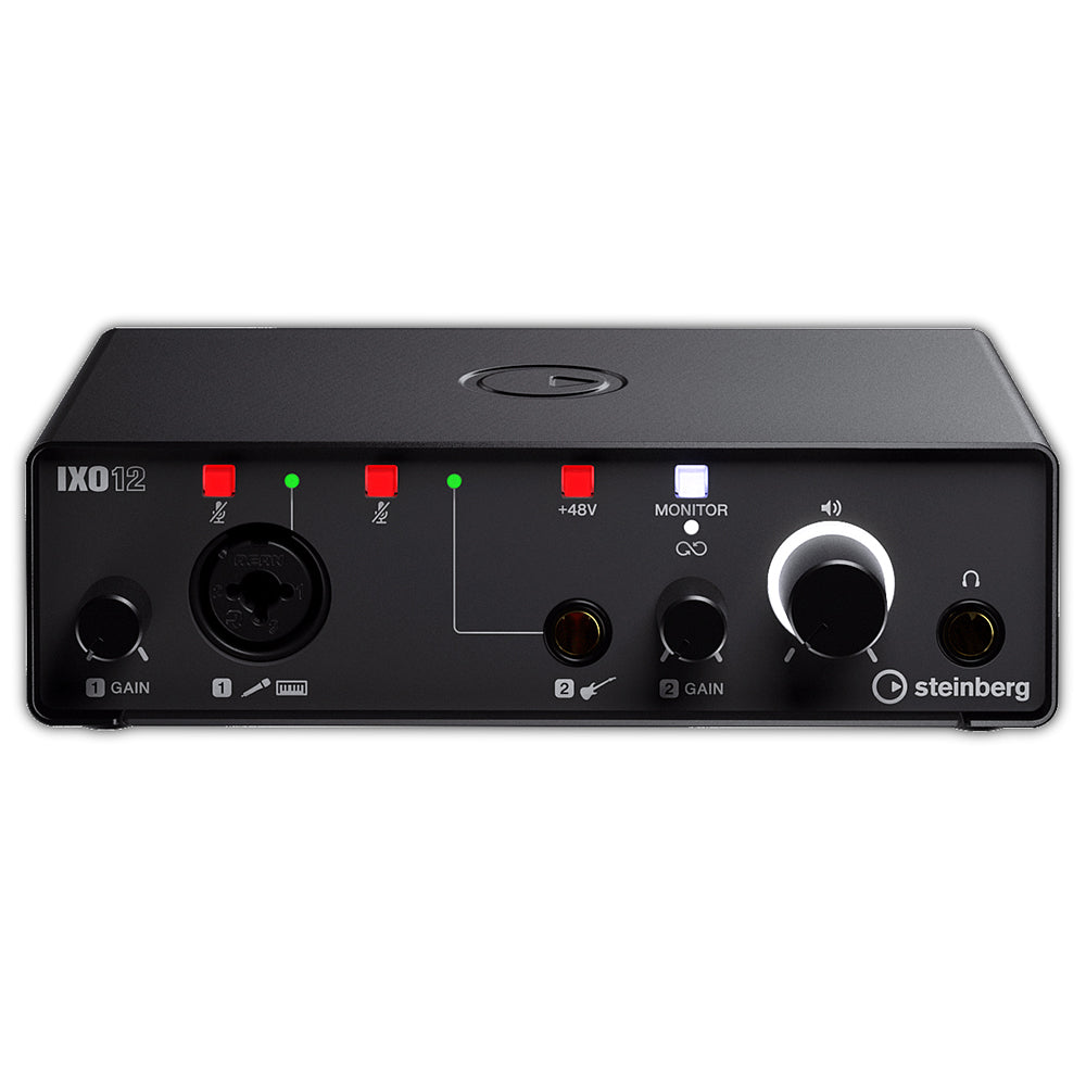 Steinberg IXO12 B PS Pack Black - IXO12 B Podcast Pack with Mic, Table Top Stand, Pop Screen