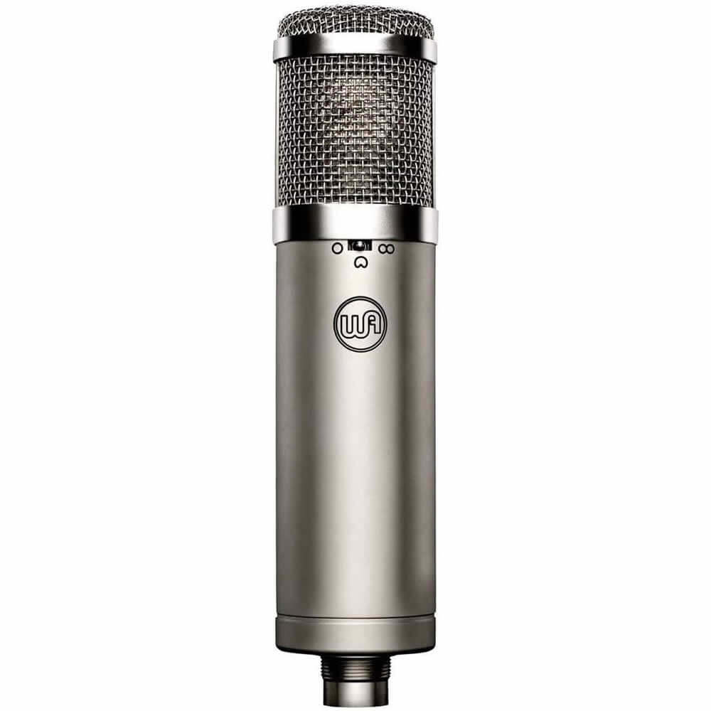 Warm Audio WA-47Jr Large-Diaphragm Condenser Microphone Nickle with Pop Filter and 15-Ft XLR Cable