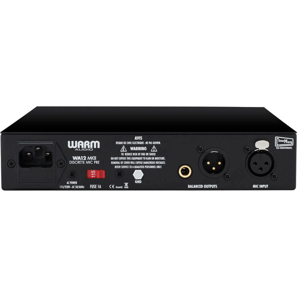 Warm Audio WA-12 MKII 1-Channel Microphone Preamp Black