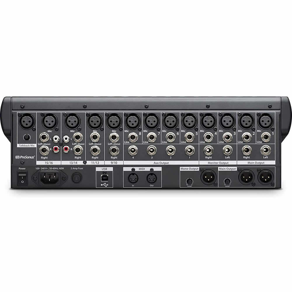 Presonus Studiolive 16.0.2 16-Channel Digital Mixer Bundle with 4 x 15ft XLR Cables