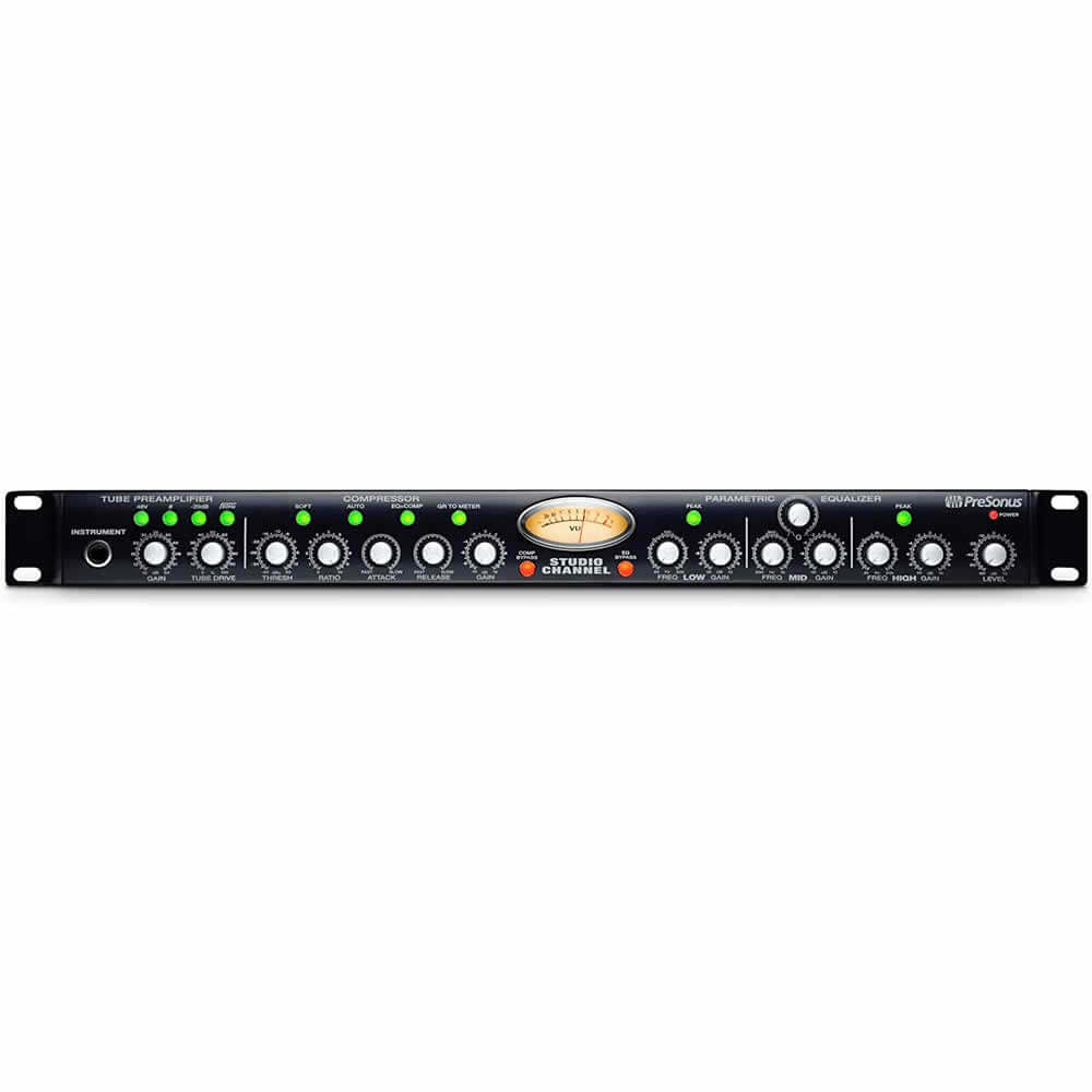 Presonus Studio Channel Vacuum-Tube Channel Strip Bundle with 1 x 15ft XLR Cable and Genesis Tech Polishing Cloth
