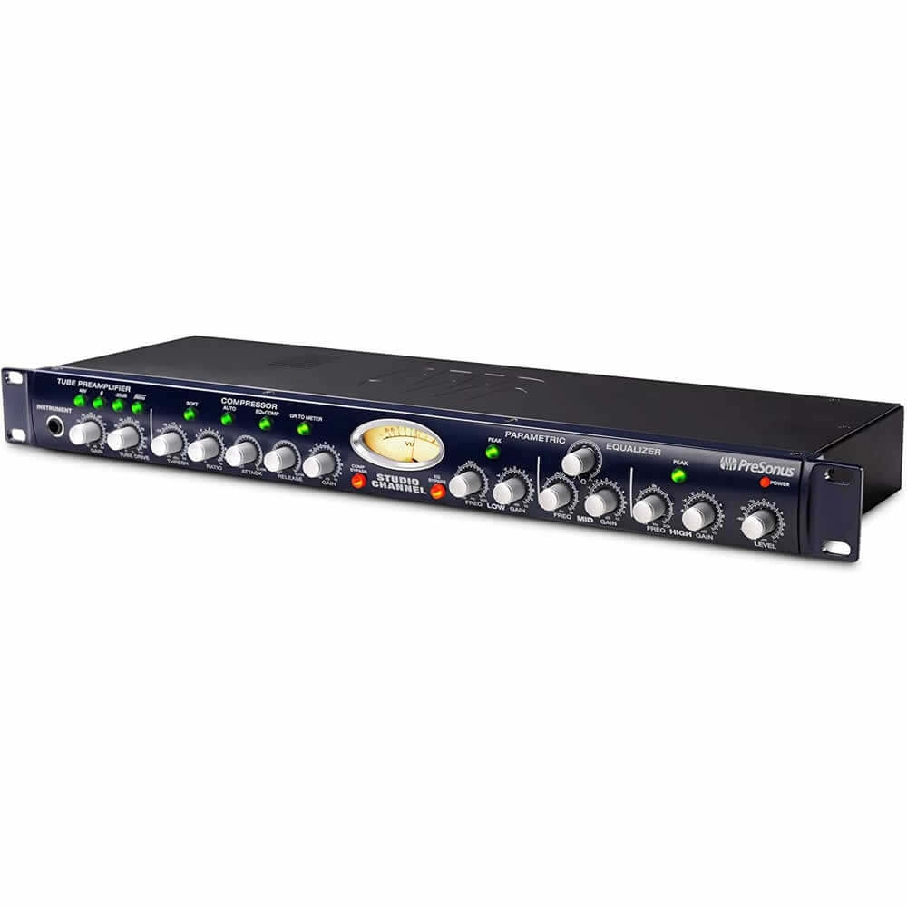 Presonus Studio Channel Vacuum-Tube Channel Strip Bundle with 1 x 15ft XLR Cable and Genesis Tech Polishing Cloth