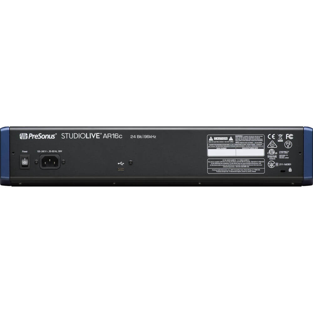 PreSonus StudioLive AR16C 18-Channel Hybrid Performance and Recording Mixer