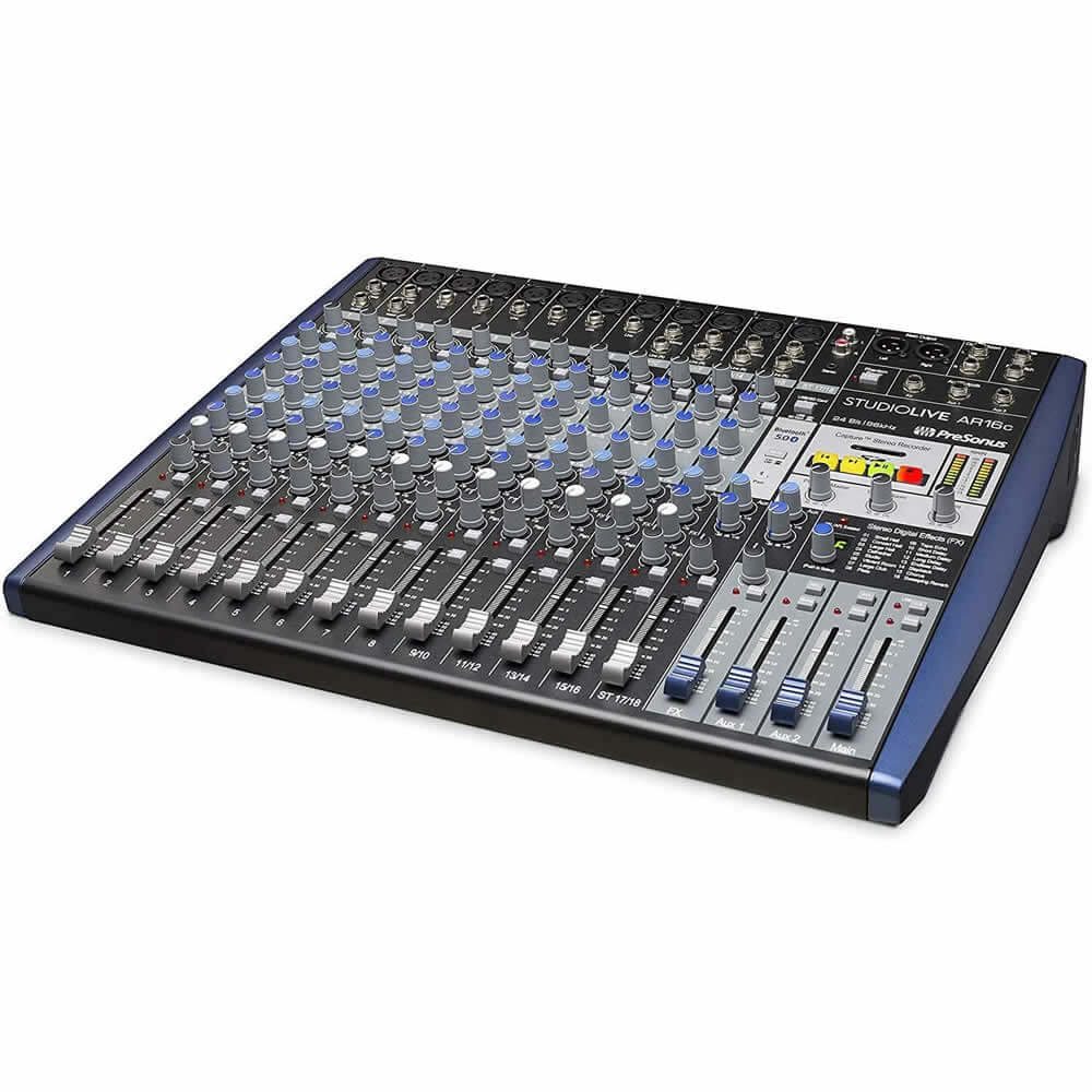 PreSonus StudioLive AR16C 18-Channel Hybrid Performance and Recording Mixer Bundled with 4 x 15ft XLR Cables