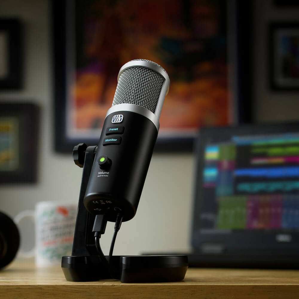 Presonus Revelator USB-C Compatible Podcasting Microphone with StudioLive Voice Effects Processing