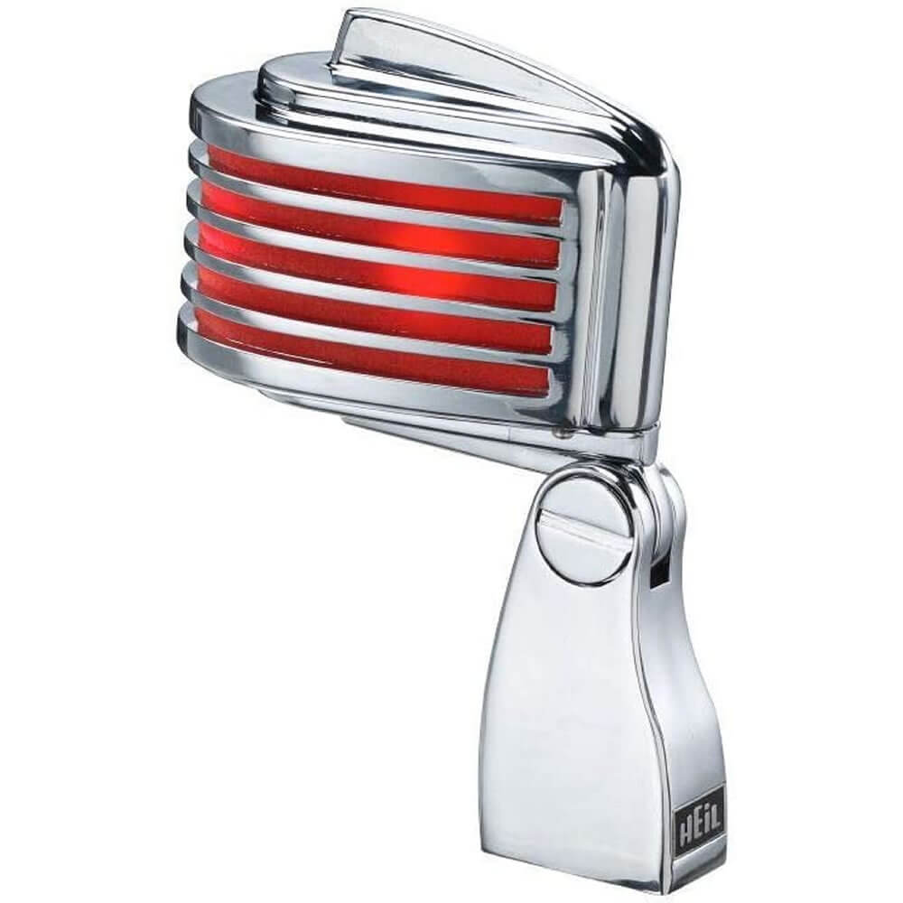 Heil Sound The Fin Dynamic Microphone Chrome Body Red LED