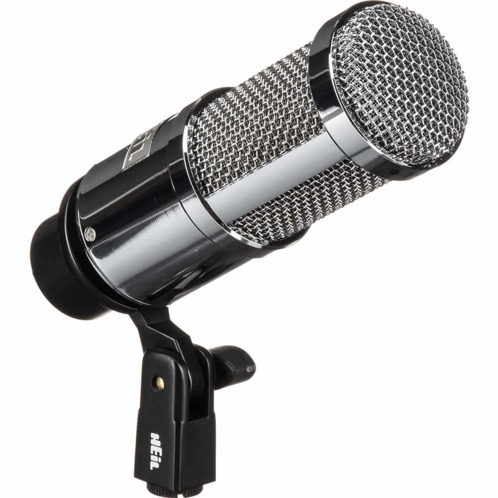 Heil Sound PR40 Dynamic Cardioid Studio Microphone Chrome Body and Grill Bundle with Adjustable Boom Arm & XLR Cable
