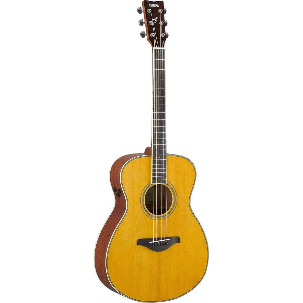 Yamaha FS-TA VT TransAcoustic Concert Acoustic-Electric Guitar Vintage Tint (FREE Premium Gig Bag, Tuner, Strap, Guitar Picks, String Winder, and Polishing Cloth)