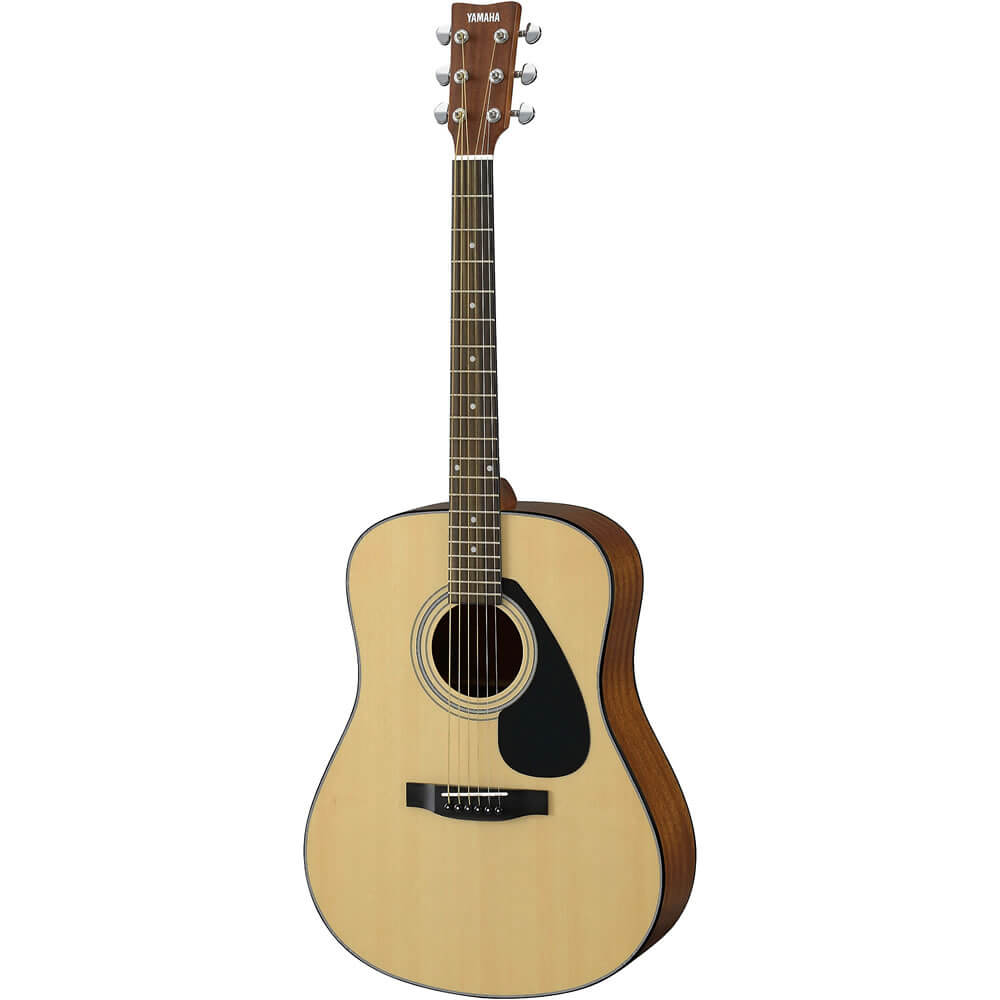 Yamaha F325D Dreadnought Acoustic Guitar Natural with Padded 6-Pocket Acoustic Guitar Gig Bag