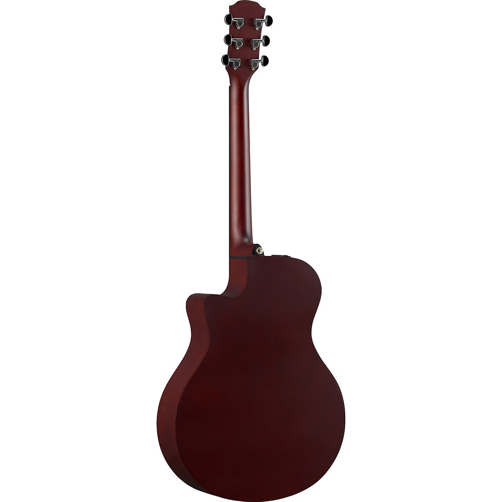 Yamaha APX600M Thinline Cutaway Acoustic Electric Guitar (Smoky Black)