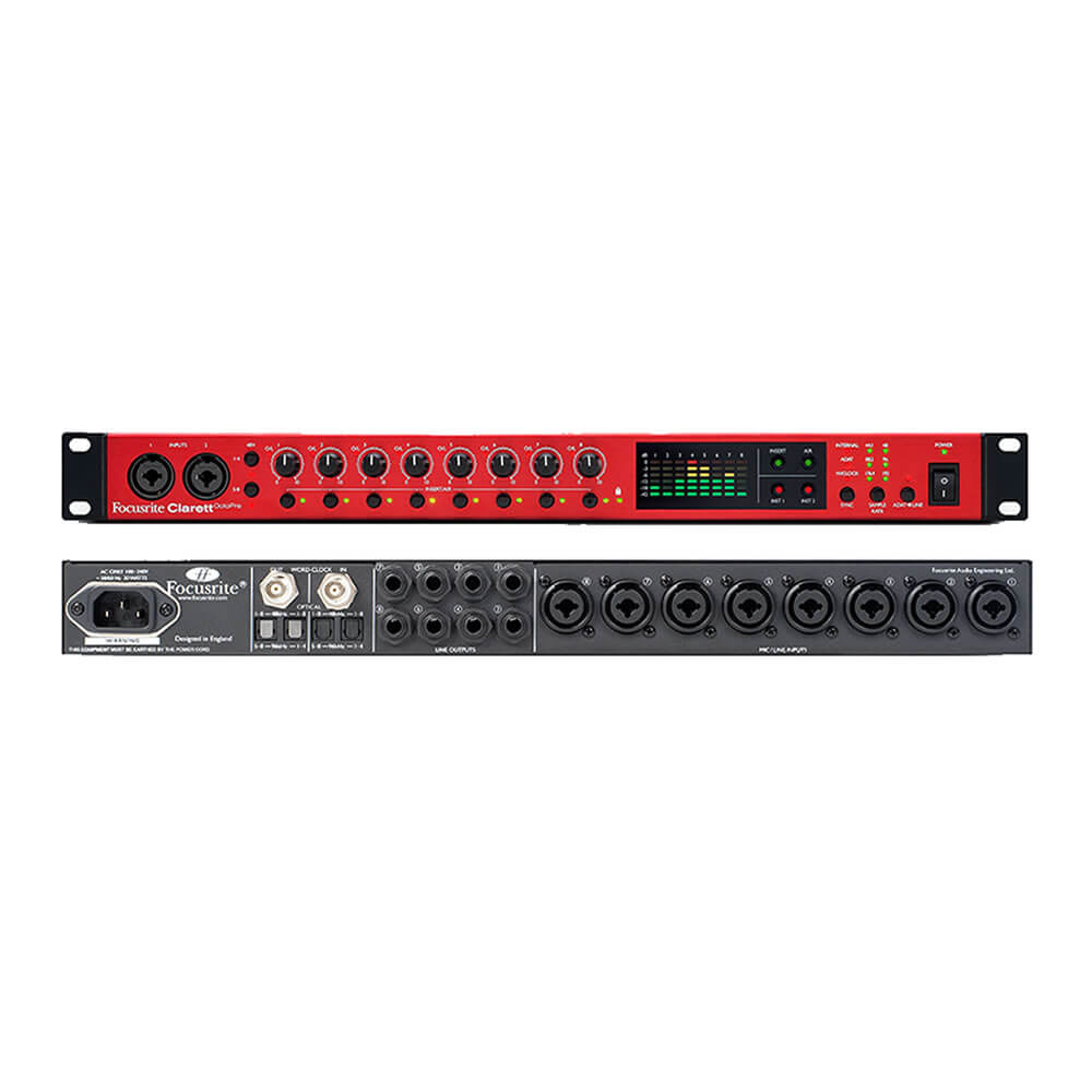 Focusrite Clarett OctoPre 8-channel 24-bit/192kHz AD/DA
