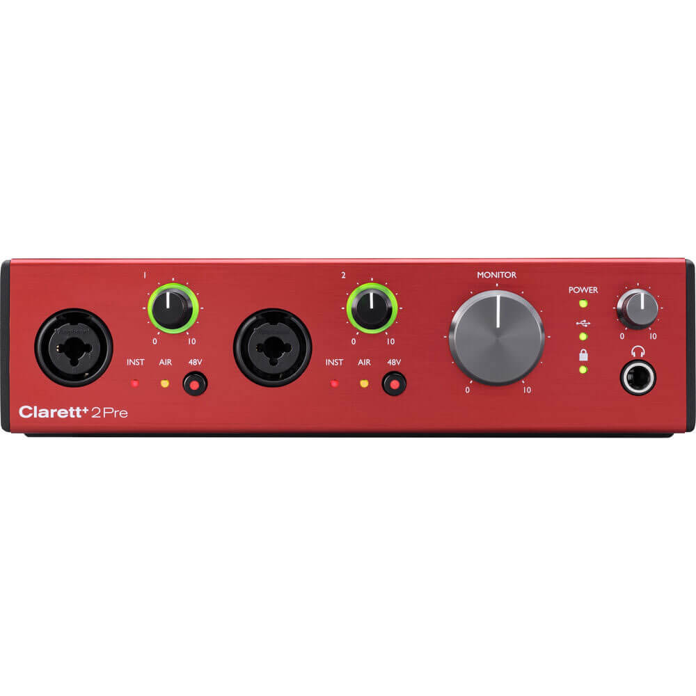 Focusrite Clarett+ 2Pre 10-in 4-out USB-C Audio Interface