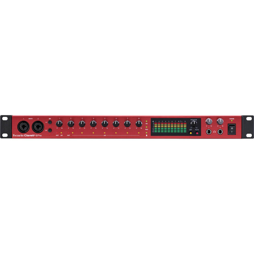 Focusrite Clarett+ 8Pre 18-in 20-out USB-C Audio Interface