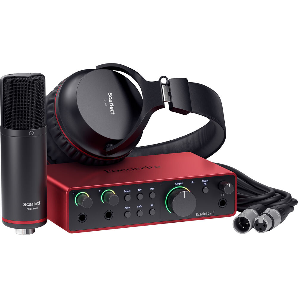 Focusrite Scarlett 2i2 Studio (4th Gen) Audio Interface Bundle AMS-SCARLETT-2I2-STU-4G