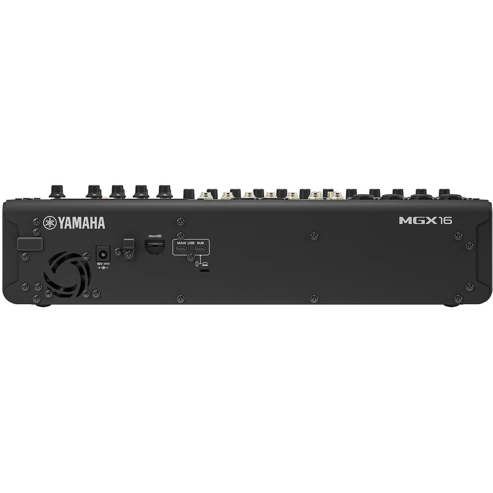 Yamaha MGX16 B 22ch Digital Mixing Console w/ Dual USB-C Audio Interface - Black