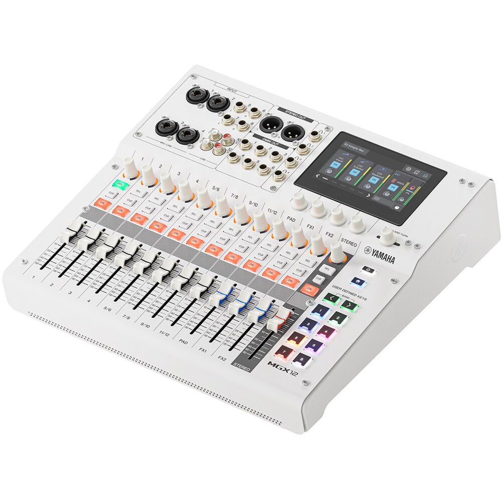 Yamaha MGX12 W 18ch Digital Mixing Console w/ Dual USB-C Audio Interface - White