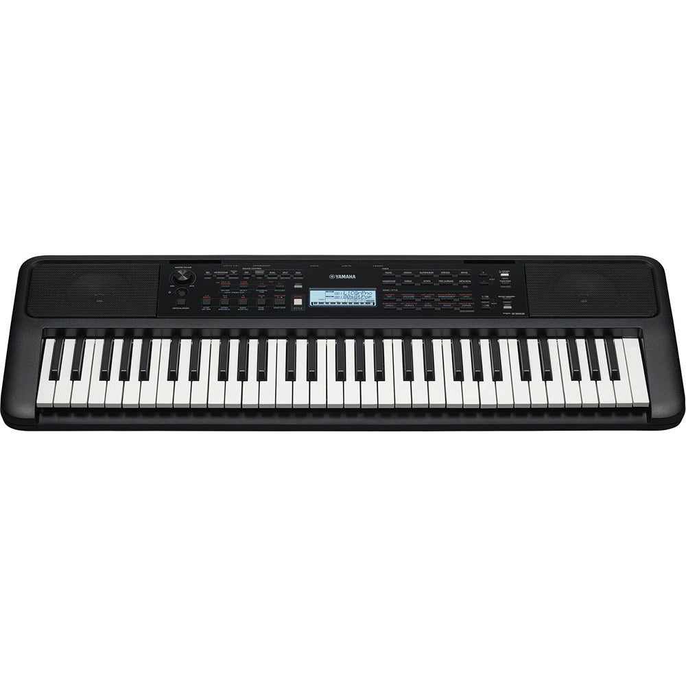 Yamaha PSRE383 61-Key Mid-Range Portable Keyboard with PA130 Power Adapter