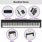 P225BLB Bundle with P225B Digital Piano, L200 Piano Stand, and BB1 Piano Bench - Black