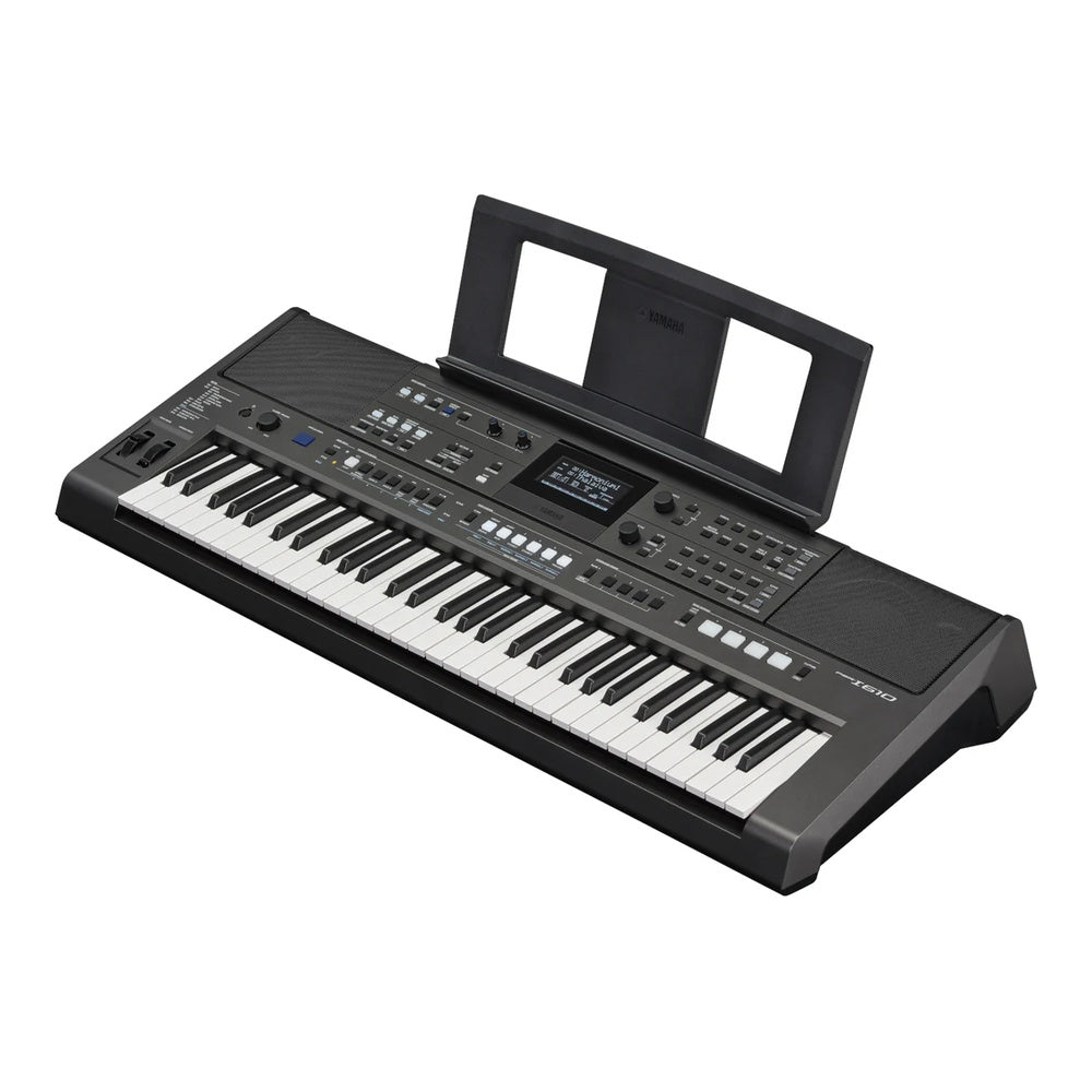 Yamaha PSRI610 61-Key High-End Portable Keyboard w/ Indian Voices Styles & Power Adapter