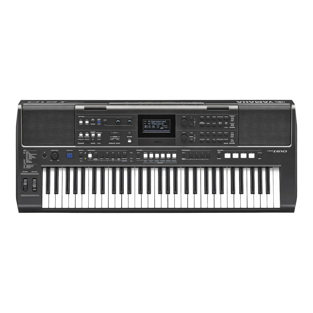 Yamaha PSRI610 61-Key High-End Portable Keyboard w/ Indian Voices Styles & Power Adapter